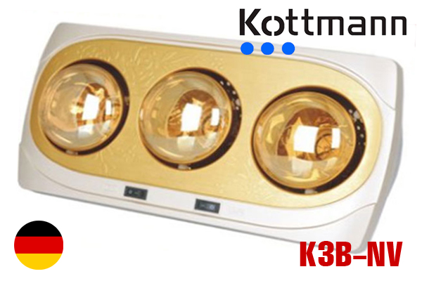 Đèn sưởi nhà tắm Kottmann 3 bóng K3B-NV