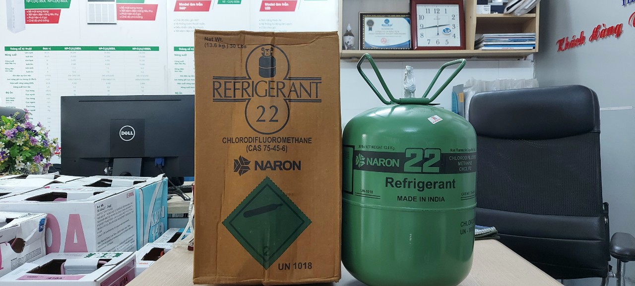 Gas lạnh R22 Naron Ấn Độ(13.6KG)