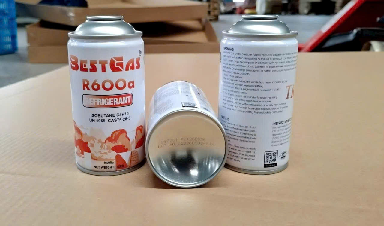 Gas lạnh Bestgas R600a dạng lon(120gram)
