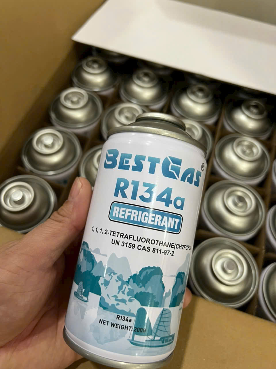 Gas lạnh Bestgas R134A dạng lon(200gram)